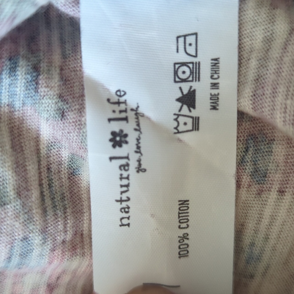 Natural Life Multicolor Floral Top Size L Y2kstyle - Picture 4 of 7